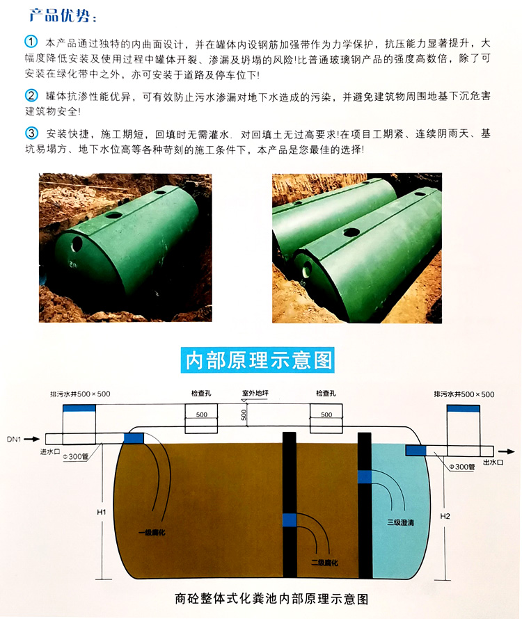 海晏玻璃钢化粪池